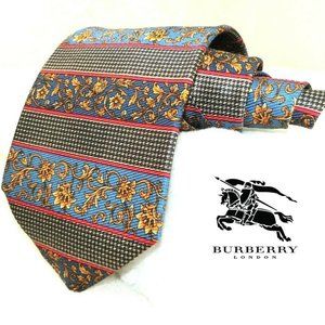 Burberrys of London Necktie 100% Silk Filigree 58"